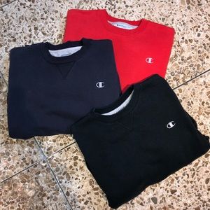 Pack of three champion sweaters